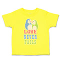 Toddler Clothes Love Never Fails Love Birds Toddler Shirt Baby Clothes Cotton
