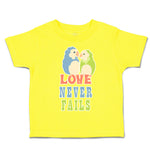 Toddler Clothes Love Never Fails Love Birds Toddler Shirt Baby Clothes Cotton