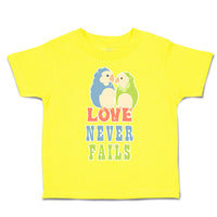 Toddler Clothes Love Never Fails Love Birds Toddler Shirt Baby Clothes Cotton