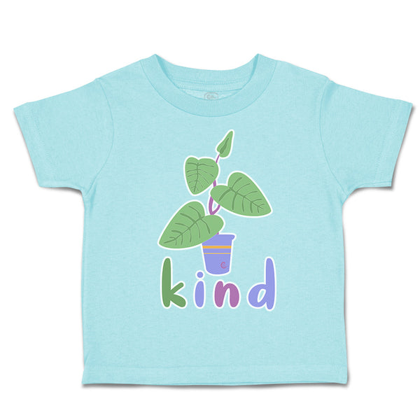 Toddler Clothes Kind Leafy Plant with Pot Toddler Shirt Baby Clothes Cotton