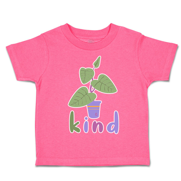 Toddler Clothes Kind Leafy Plant with Pot Toddler Shirt Baby Clothes Cotton