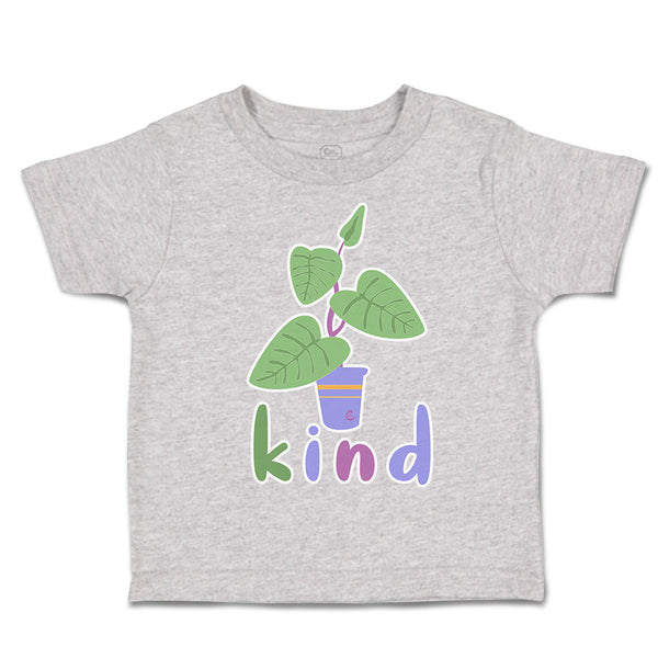 Toddler Clothes Kind Leafy Plant with Pot Toddler Shirt Baby Clothes Cotton