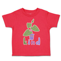 Toddler Clothes Kind Leafy Plant with Pot Toddler Shirt Baby Clothes Cotton