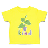 Toddler Clothes Kind Leafy Plant with Pot Toddler Shirt Baby Clothes Cotton