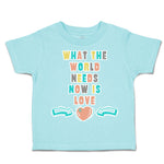 Toddler Clothes What The World Needs Now Is Love Toddler Shirt Cotton