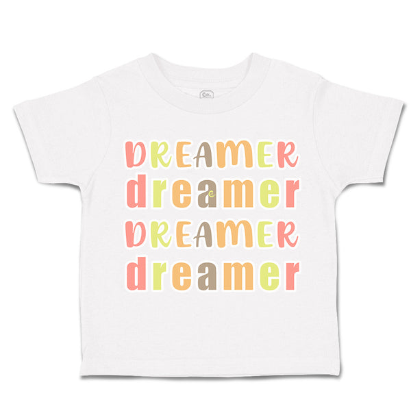 Toddler Clothes Dreamer Toddler Shirt Baby Clothes Cotton