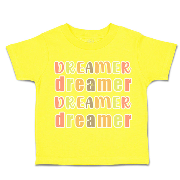 Toddler Clothes Dreamer Toddler Shirt Baby Clothes Cotton