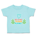 Toddler Clothes Be Kind to Our Planet Heart Leaves Toddler Shirt Cotton