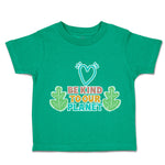 Toddler Clothes Be Kind to Our Planet Heart Leaves Toddler Shirt Cotton