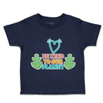 Toddler Clothes Be Kind to Our Planet Heart Leaves Toddler Shirt Cotton