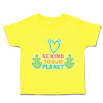 Toddler Clothes Be Kind to Our Planet Heart Leaves Toddler Shirt Cotton