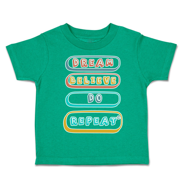 Toddler Clothes Dream Believe Do Repeat Toddler Shirt Baby Clothes Cotton