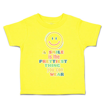 Toddler Clothes A Smile Prettiest Thing You Can Wear Toddler Shirt Cotton