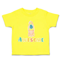 Toddler Clothes Awesome Rocket Toddler Shirt Baby Clothes Cotton