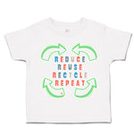 Toddler Clothes Reduce Reuse Recycle Repeat Toddler Shirt Baby Clothes Cotton