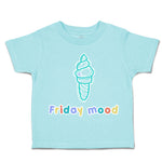 Toddler Clothes Friday Mood Ice-Cream Toddler Shirt Baby Clothes Cotton