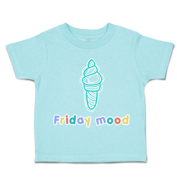 Toddler Clothes Friday Mood Ice-Cream Toddler Shirt Baby Clothes Cotton