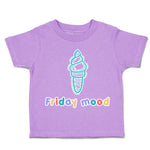 Toddler Clothes Friday Mood Ice-Cream Toddler Shirt Baby Clothes Cotton