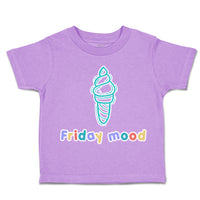 Toddler Clothes Friday Mood Ice-Cream Toddler Shirt Baby Clothes Cotton