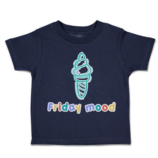 Toddler Clothes Friday Mood Ice-Cream Toddler Shirt Baby Clothes Cotton