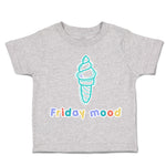 Toddler Clothes Friday Mood Ice-Cream Toddler Shirt Baby Clothes Cotton