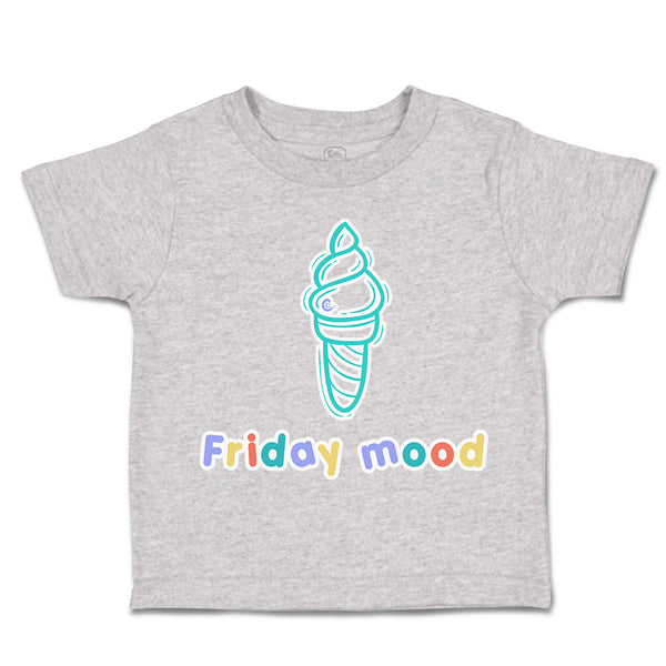 Toddler Clothes Friday Mood Ice-Cream Toddler Shirt Baby Clothes Cotton