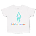 Toddler Clothes Friday Mood Ice-Cream Toddler Shirt Baby Clothes Cotton