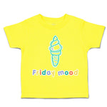 Toddler Clothes Friday Mood Ice-Cream Toddler Shirt Baby Clothes Cotton