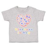 Toddler Clothes Kindness Is Key Heart Toddler Shirt Baby Clothes Cotton