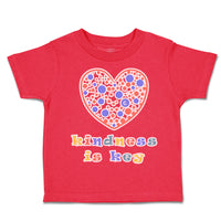 Toddler Clothes Kindness Is Key Heart Toddler Shirt Baby Clothes Cotton