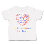 Toddler Clothes Kindness Is Key Heart Toddler Shirt Baby Clothes Cotton