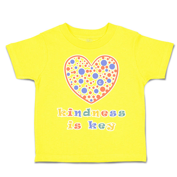 Toddler Clothes Kindness Is Key Heart Toddler Shirt Baby Clothes Cotton