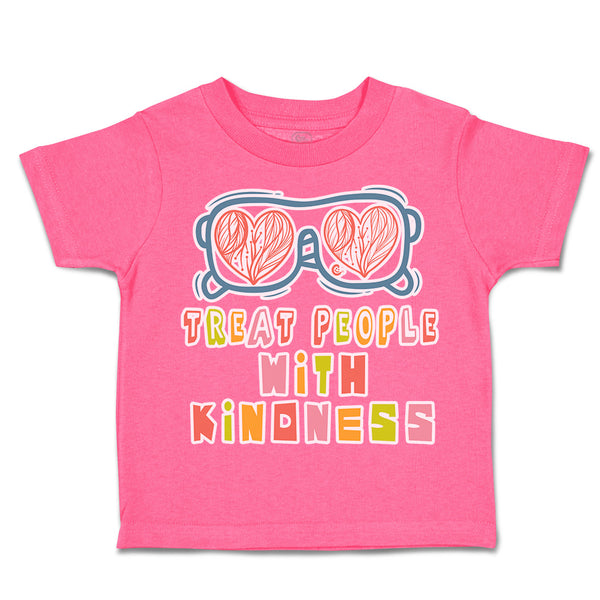 Toddler Clothes Treat People with Kindness Shades Toddler Shirt Cotton
