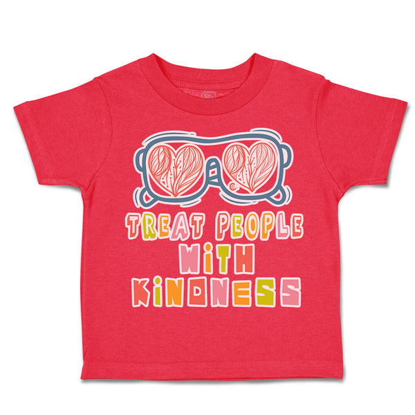 Toddler Clothes Treat People with Kindness Shades Toddler Shirt Cotton