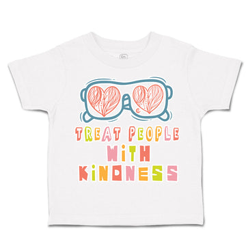 Toddler Clothes Treat People with Kindness Shades Toddler Shirt Cotton