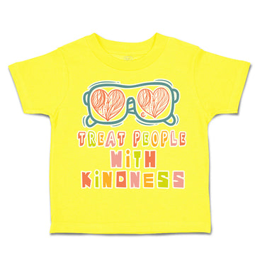 Toddler Clothes Treat People with Kindness Shades Toddler Shirt Cotton