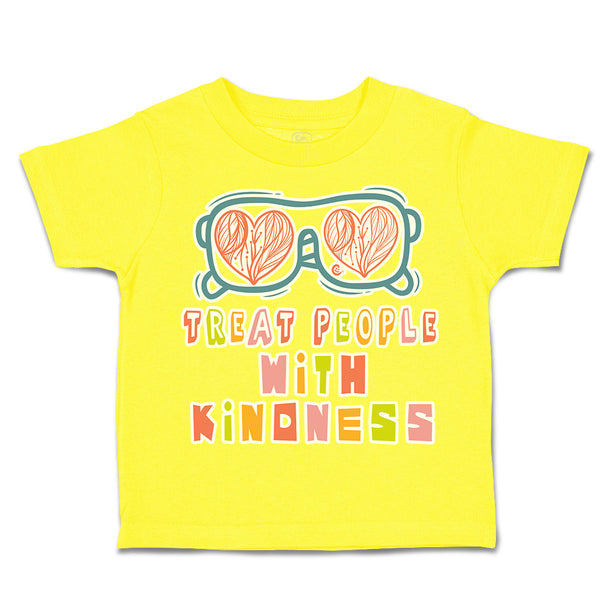 Toddler Clothes Treat People with Kindness Shades Toddler Shirt Cotton