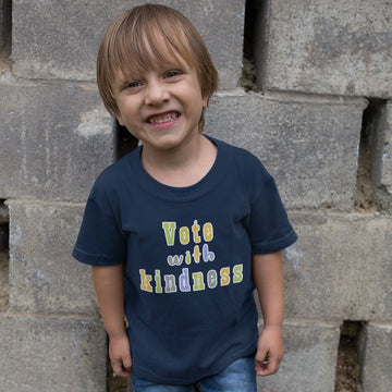 Toddler Clothes Vote with Kindness Toddler Shirt Baby Clothes Cotton