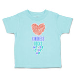 Toddler Clothes Kindness Rocks Never Give up Heart Toddler Shirt Cotton