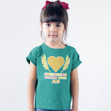 Toddler Clothes Kindness Begins with Me Heart Leaves Toddler Shirt Cotton