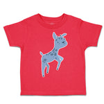 Toddler Clothes Blue Deer Cartoon Toddler Shirt Baby Clothes Cotton