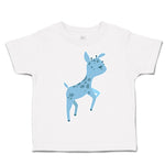 Toddler Clothes Blue Deer Cartoon Toddler Shirt Baby Clothes Cotton