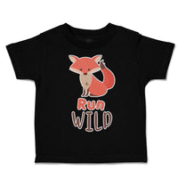 Toddler Clothes Run Wild Fox Toddler Shirt Baby Clothes Cotton