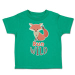 Toddler Clothes Run Wild Fox Toddler Shirt Baby Clothes Cotton