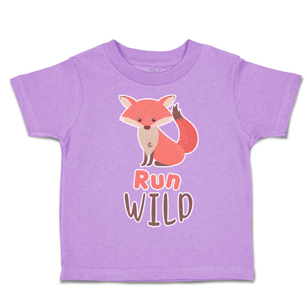 Toddler Clothes Run Wild Fox Toddler Shirt Baby Clothes Cotton