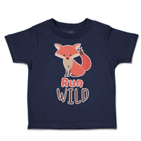 Toddler Clothes Run Wild Fox Toddler Shirt Baby Clothes Cotton