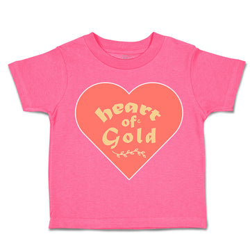 Toddler Clothes Heart of Gold Love Toddler Shirt Baby Clothes Cotton