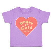 Toddler Clothes Heart of Gold Love Toddler Shirt Baby Clothes Cotton