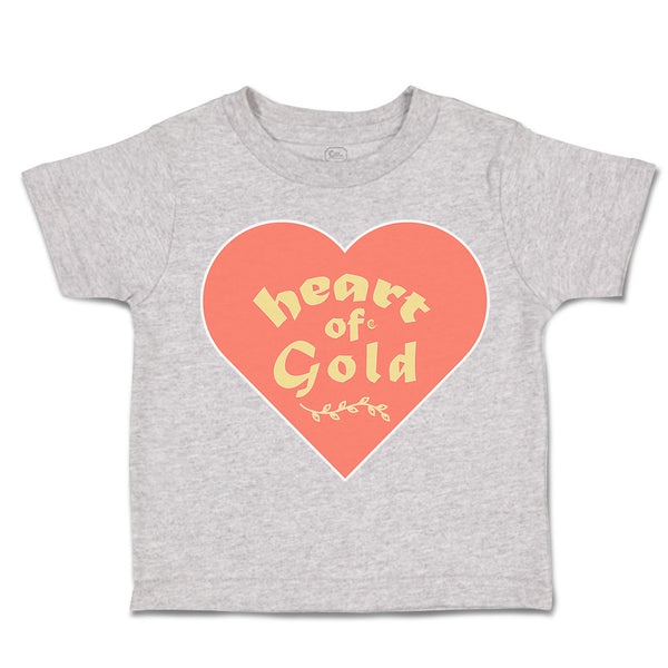 Toddler Clothes Heart of Gold Love Toddler Shirt Baby Clothes Cotton