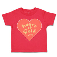 Toddler Clothes Heart of Gold Love Toddler Shirt Baby Clothes Cotton